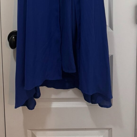 Vivian Wong Royal Blue High-Low Sleeveless Dress – Size XL (Made in Canada) - Picture 5 of 5